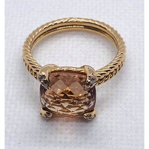 David Yurman Chatelaine Morganige Diamond Rose Gold Ring